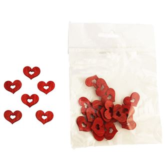 Dekoračné srdiečka 2 cm, 24 ks D0654