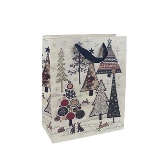 Darčeková taška vianočné stromčeky A0120/2 