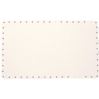 HDF dno biele obdél.zak.hr. 26x18cm s otvormi 22B2618D