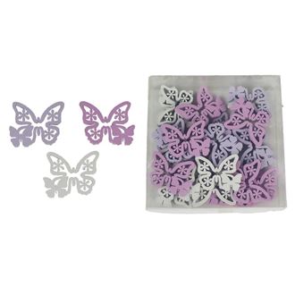Dekoratívni motýli, 24 ks D5224