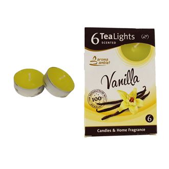 Sviečka čajová VANILLA 6ks MSC-TL1005