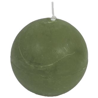 Sviečka, zelená guľa, d. 8 cm, S0013-16