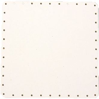 HDF dno biele štvor.19x19cm s otvormi 22B1919C