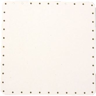 HDF dno biele štvor.19x19cm s otvormi 22B1919C
