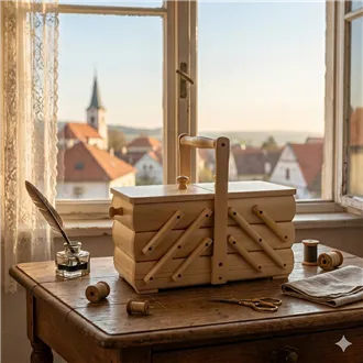 Kazeta rozkladacia, prírodná, malá 0960005