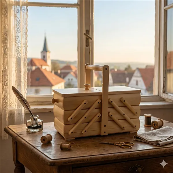 Kazeta rozkladacia, prírodná, malá 0960005