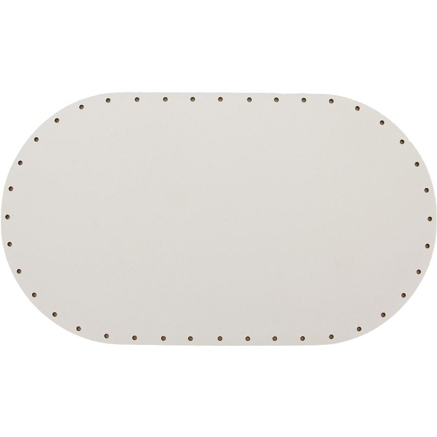HDF dno biele, ovál 16x28cm s otvormi 22B1628V