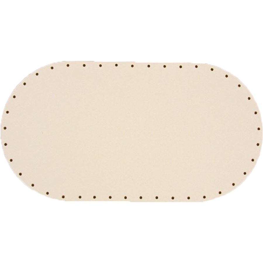 HDF dno biele ovál 16x30cm s otvormi 22B1630V