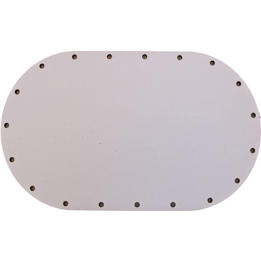 HDF dno biele ovál 18x11cm s otvormi 22B1811V