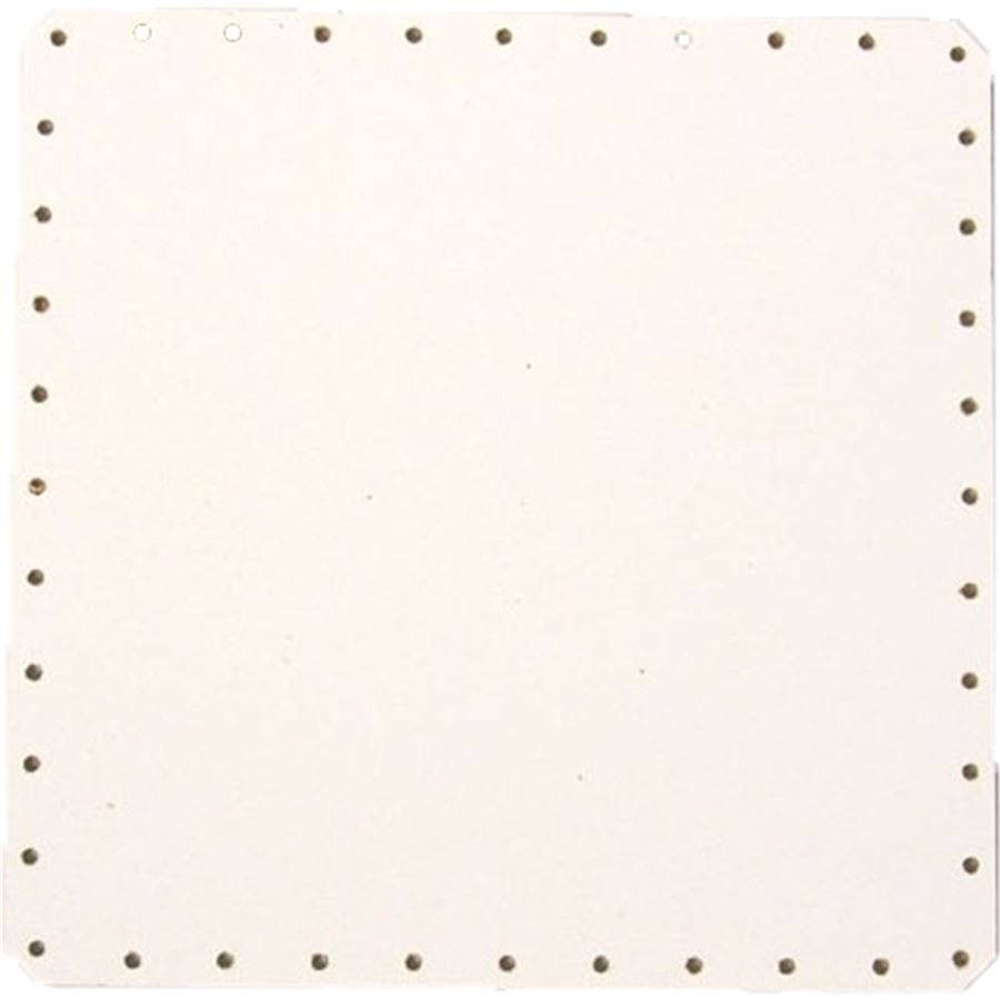 HDF dno biele štvor.19x19cm s otvormi 22B1919C