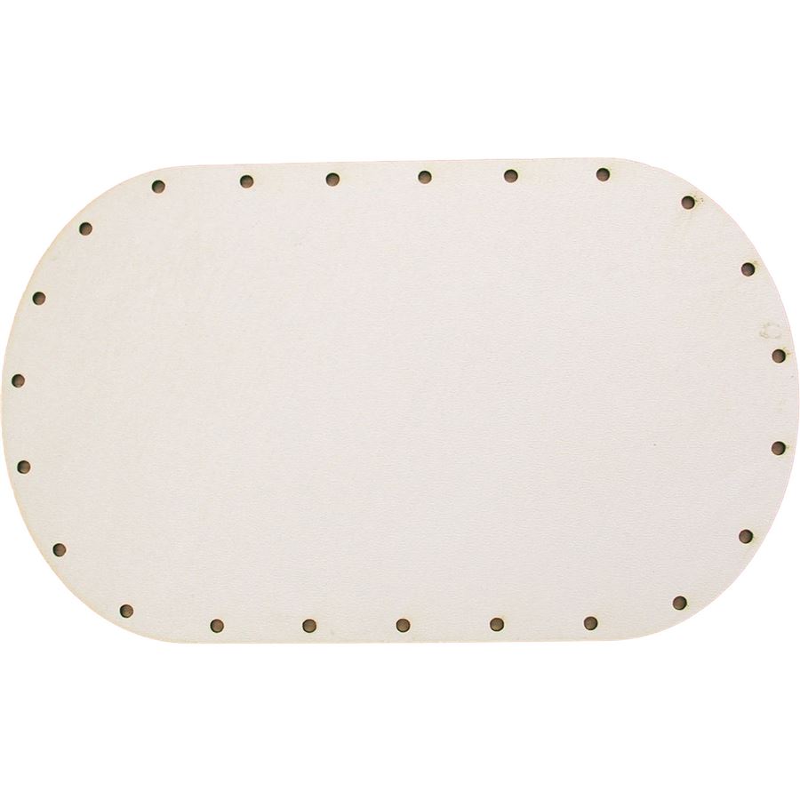 HDF dno biele ovál 20x12 cm s otvormi 22B2012V