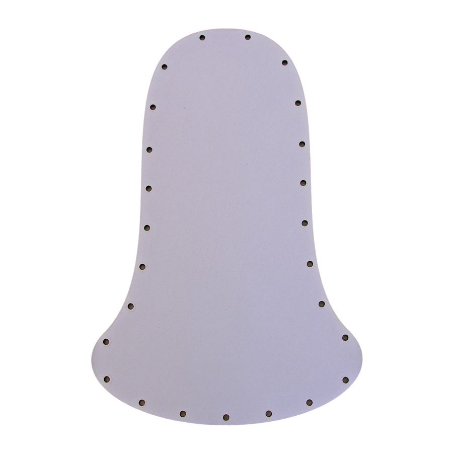 HDF dno biele zvonček 20x13 22B2013Z