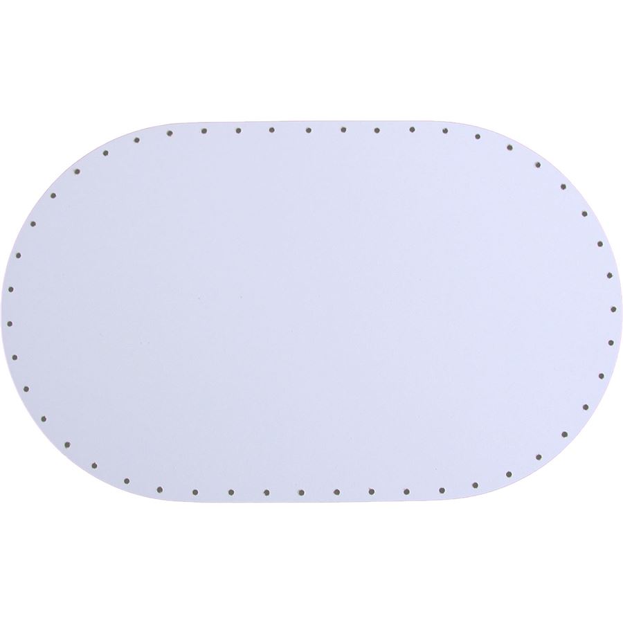 HDF dno biele ovál 20x33cm s otvormi 22B2033V