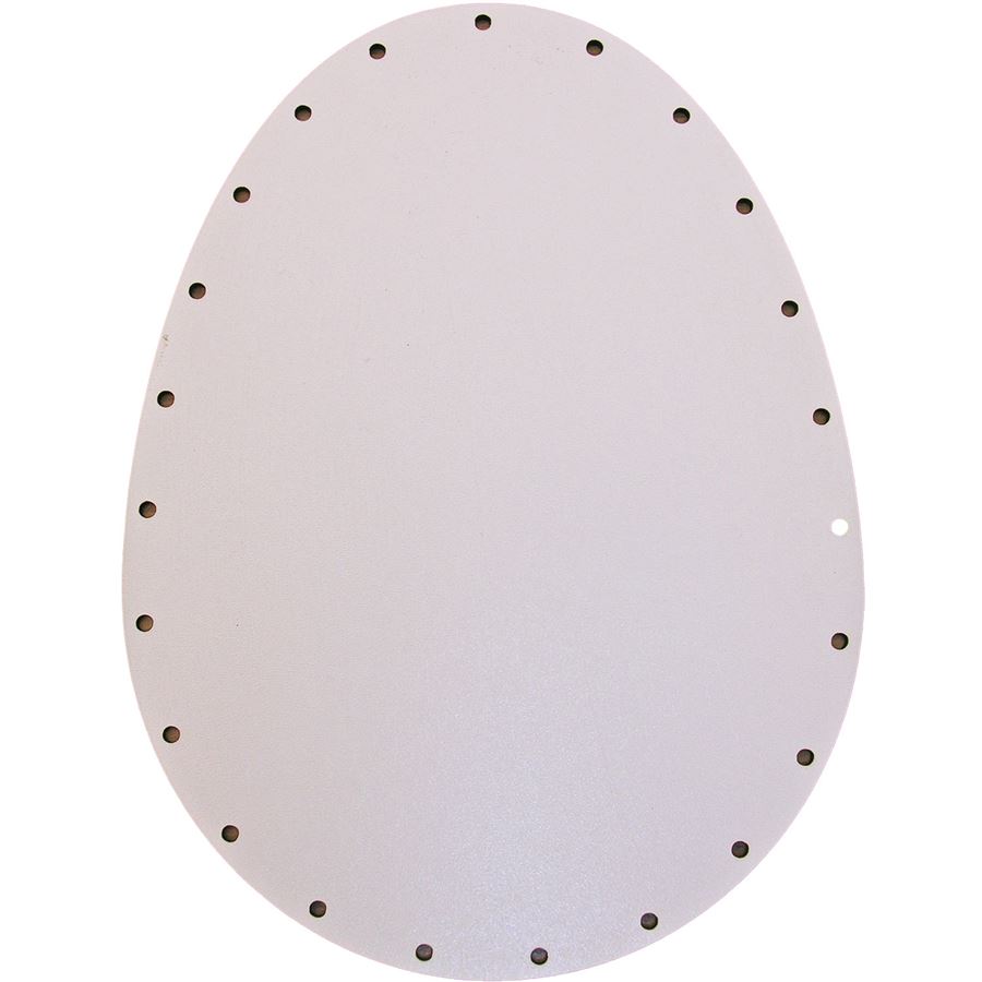 HDF dno biele vajce 25X18 cm s otvormi 22B2518J