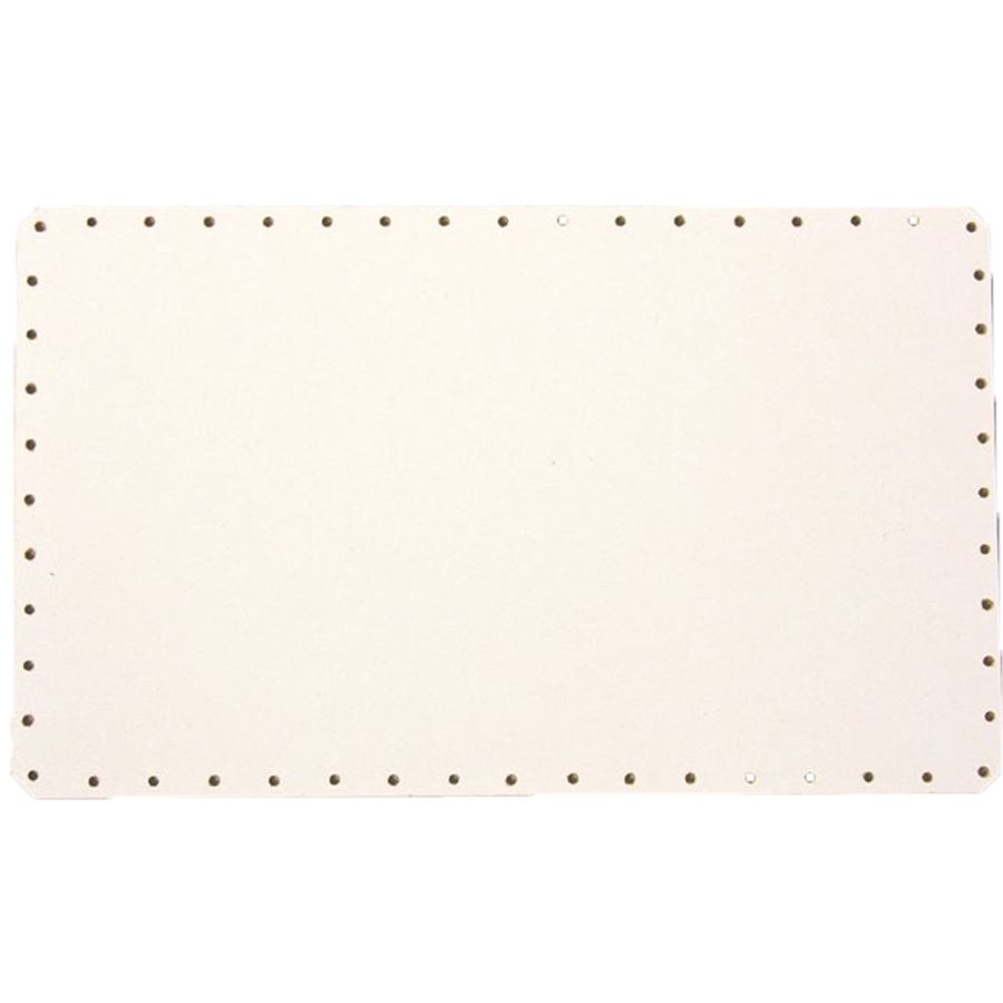 HDF dno biele obdél.zak.hr. 26x18cm s otvormi 22B2618D