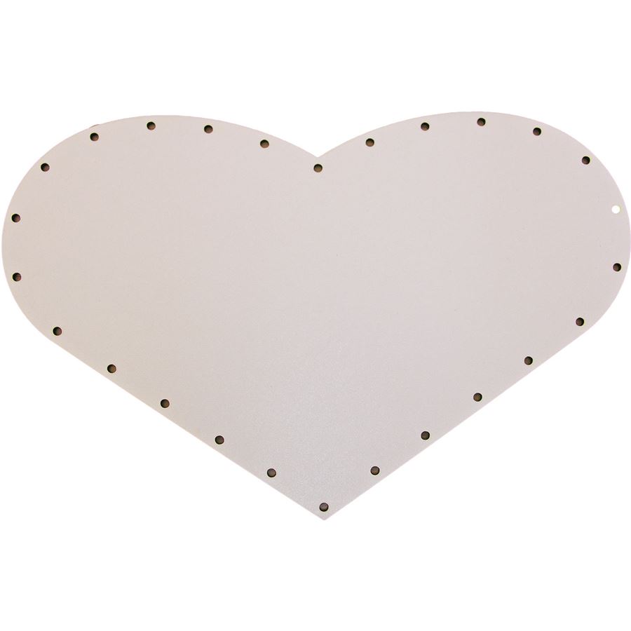 HDF dno biele srdiečko 28x23 s 26 otvormi 22B2823S