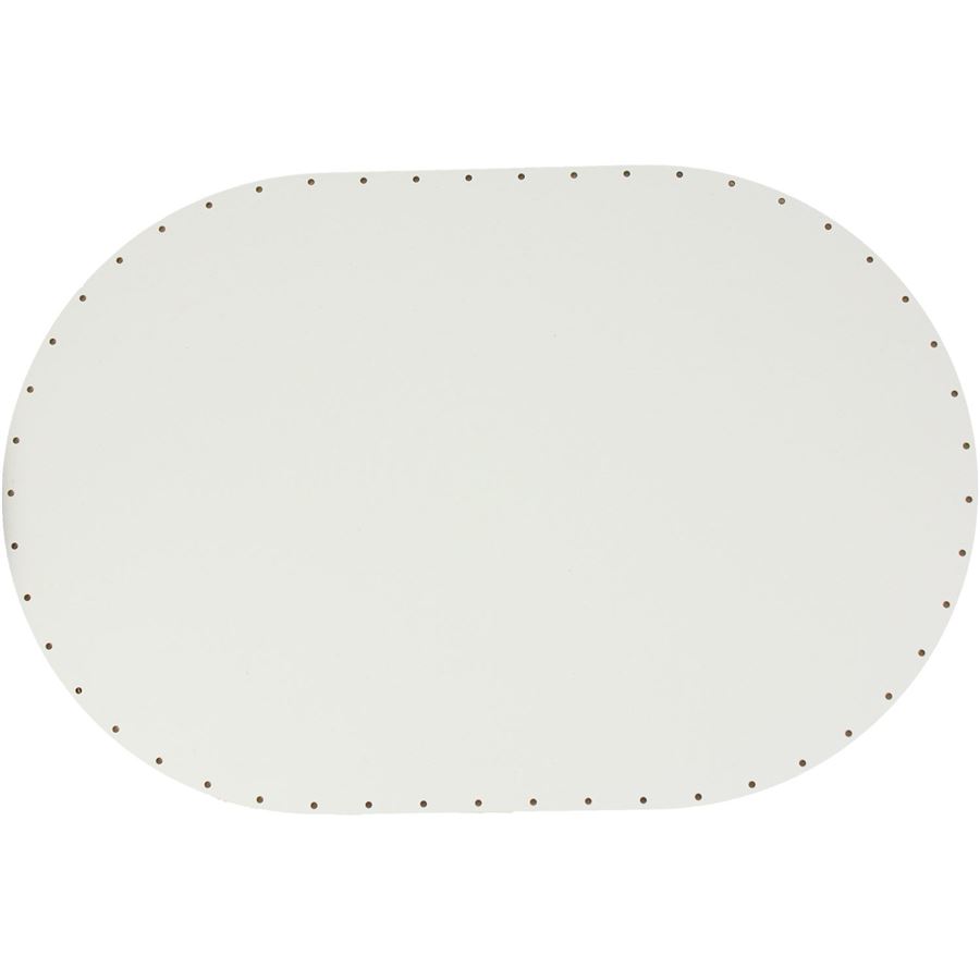 Sololak biely ovál 45x30cm s otvormi 22B4530V