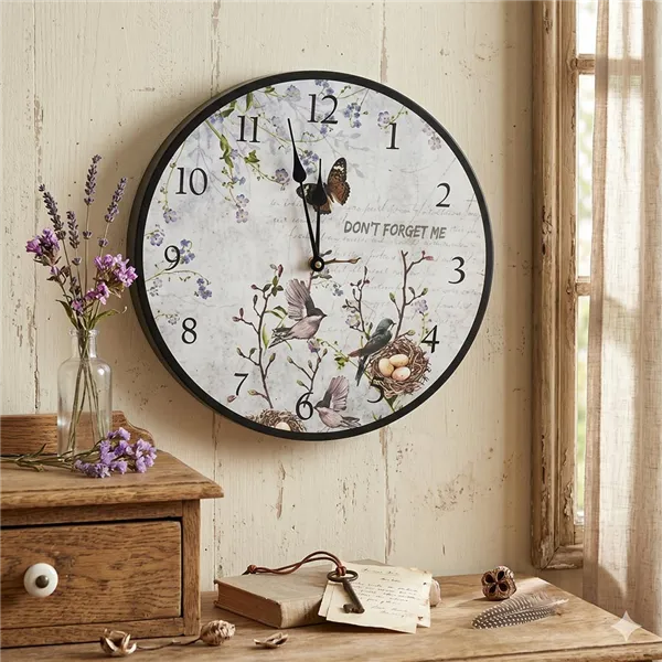 Hodiny pr. 34 cm Vtáčiky 355206 