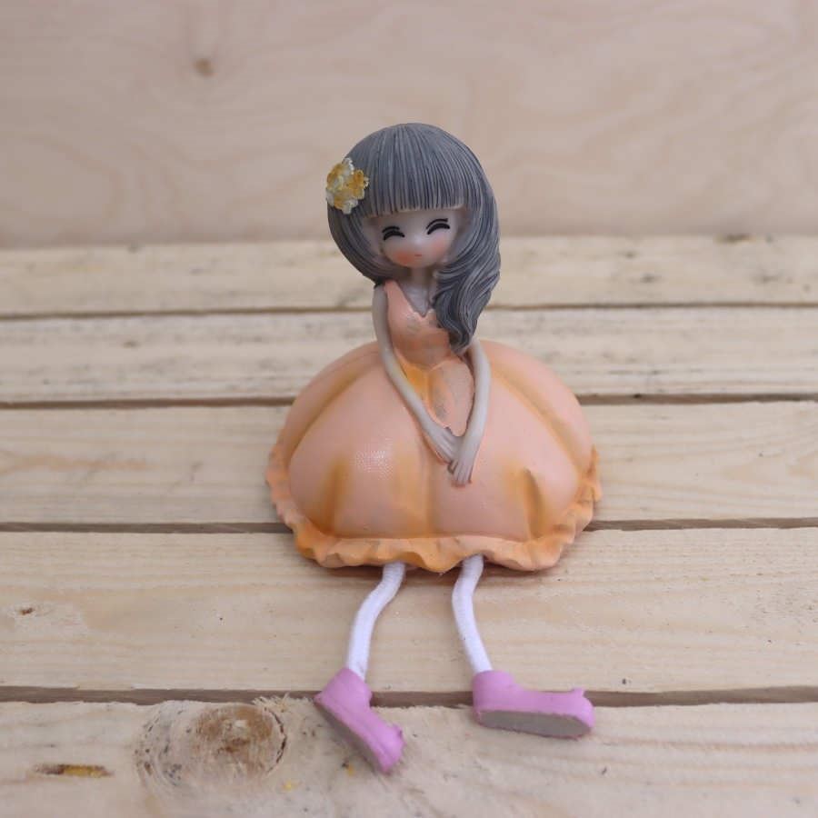 Dekorácia dievčatko oranžová 371258-04