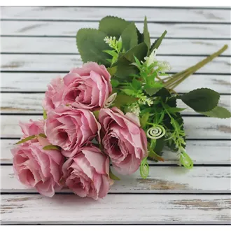 Kytica ruží mini 32 cm, ružová