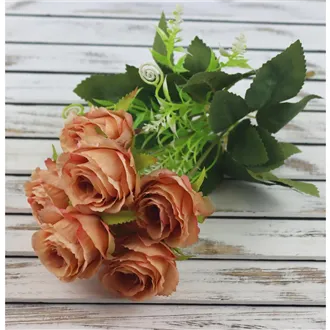 kytica ruží mini 32 cm, svetlo hnedá