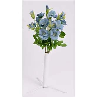 kytica z mini planých ruží, 29 cm, modrá