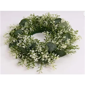Veniec 30 cm, bielo zelený 371364