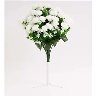 Kytica chryzantéma 44 cm biela 371370
