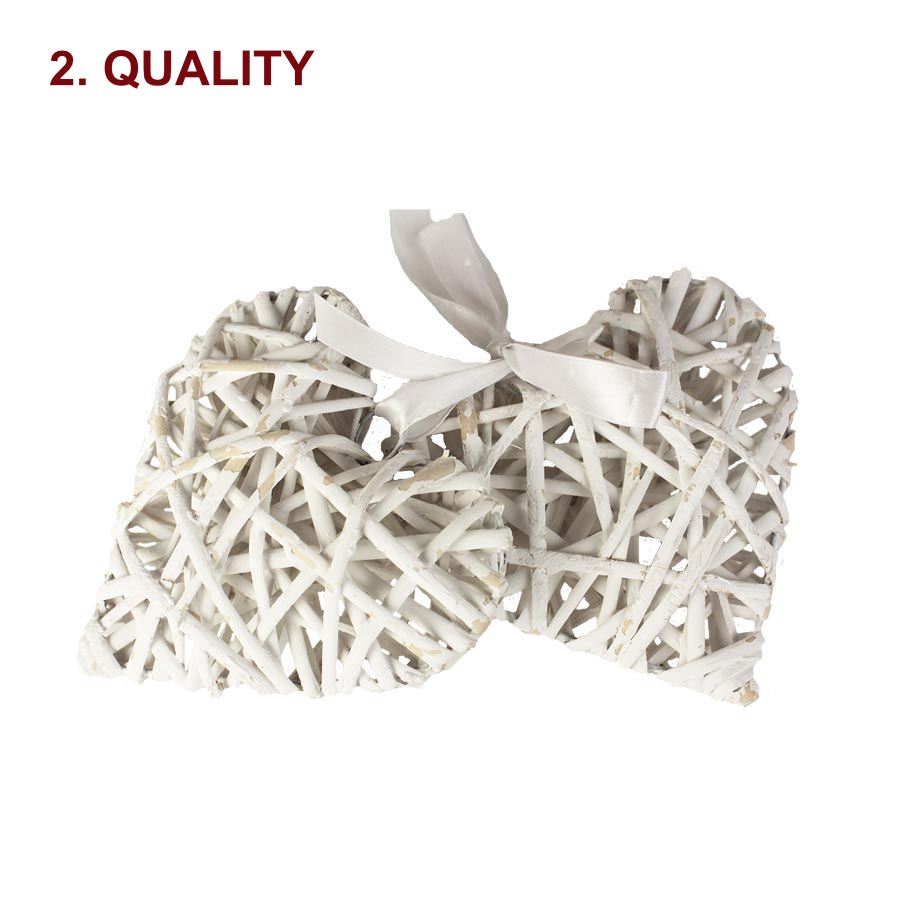 Prút.srdce biele 15cm, sada 2ks 381936-01 2. akosť