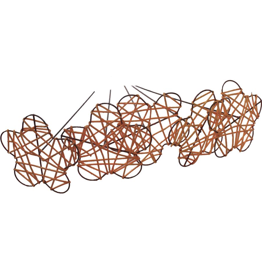 Zápich kvetina 5ks-sv.-oranžová 381962-04