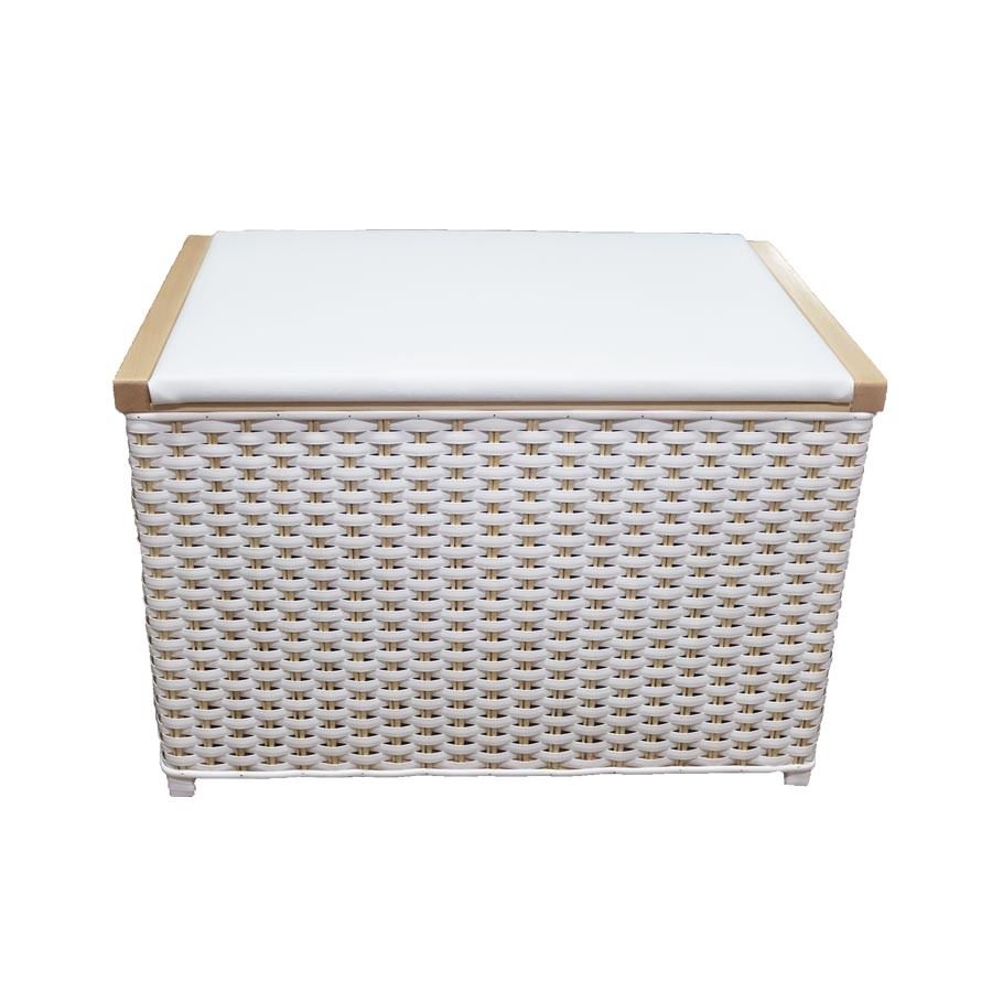 Košík na bielizeň biely 79540B