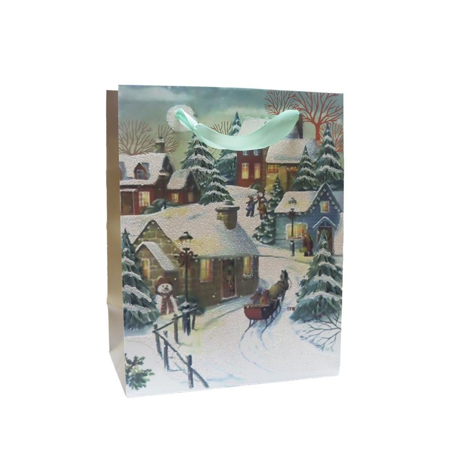 Darčeková taška zimná krajina A0259/1