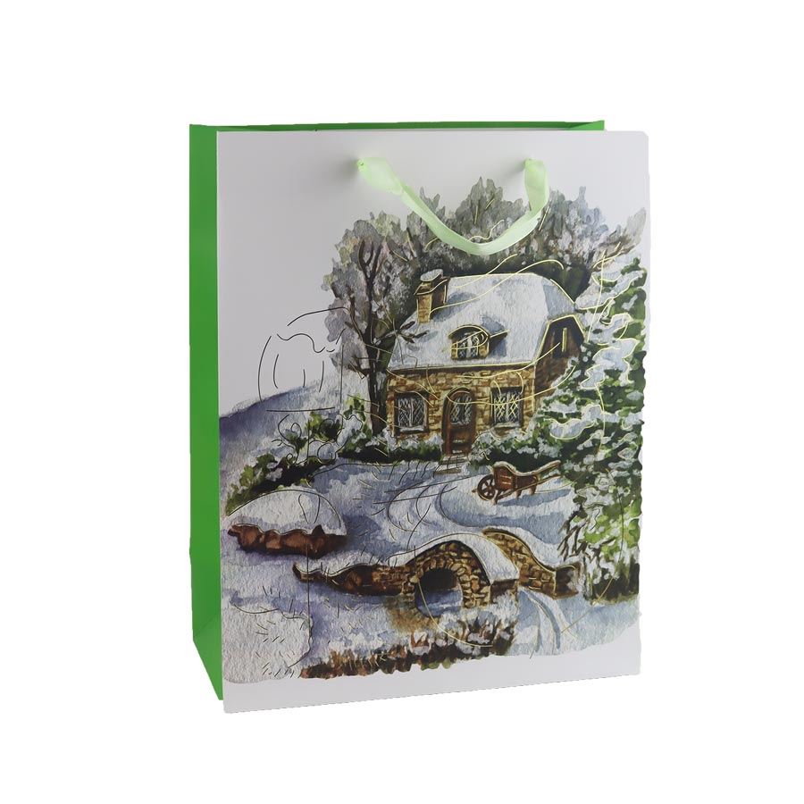Darčeková taška zimná krajina A0313/3
