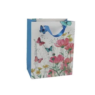 Taška papierová darčeková lúčna kvetina A0378/2