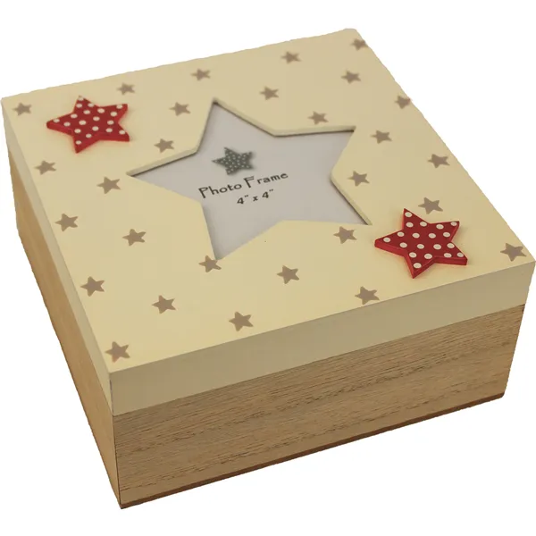 Drevená krabička s hviezdou D0415