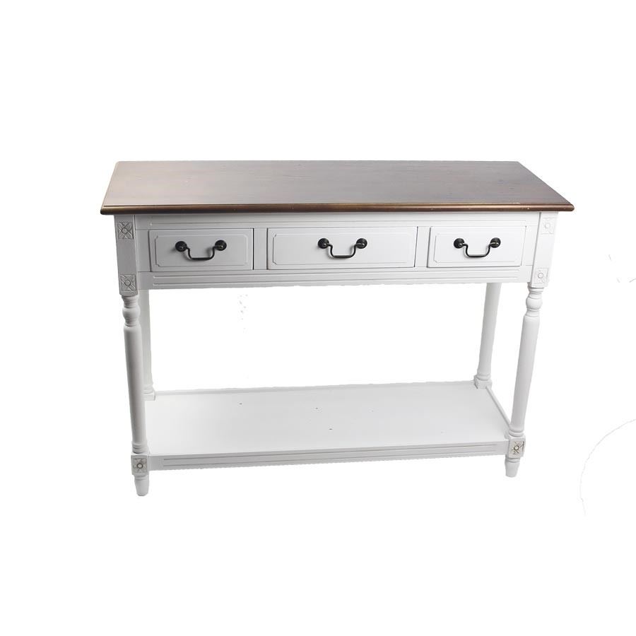 Drevený stôl 3 zásuvky D0540-01