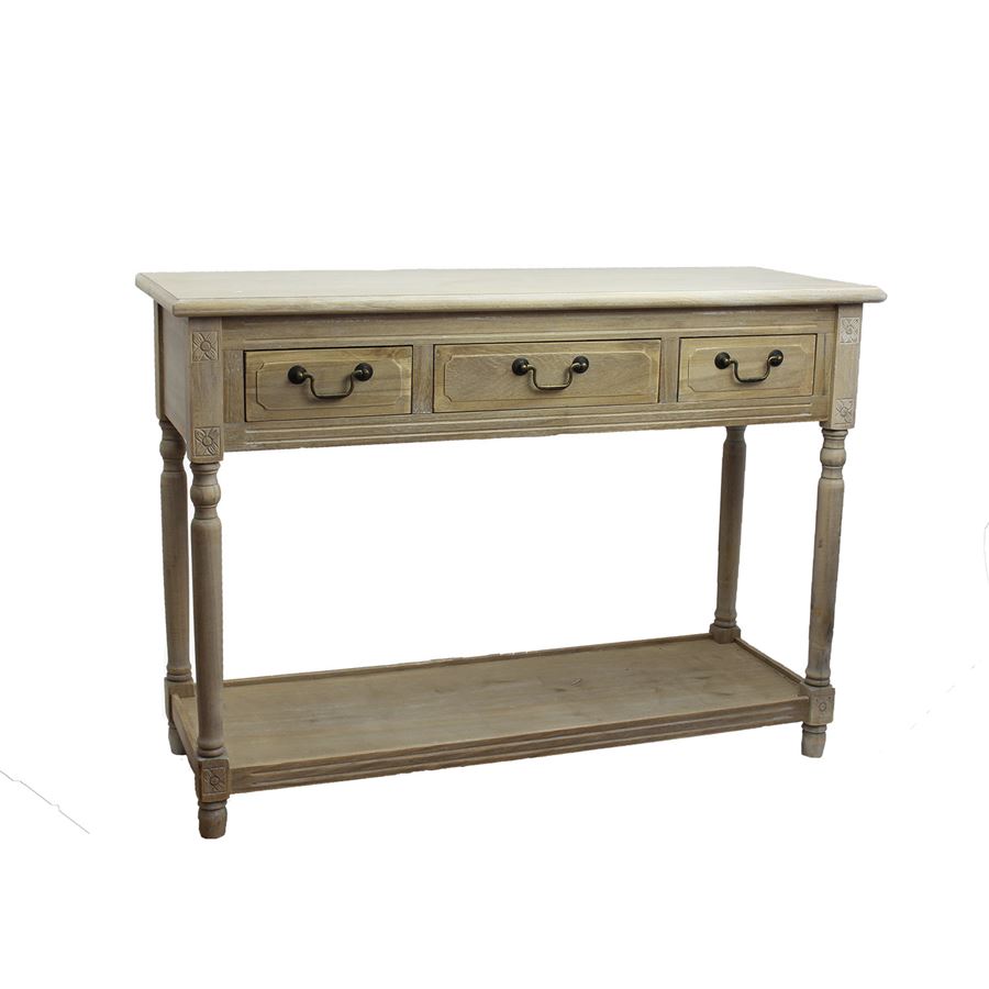 Drevený stôl 3 zásuvky D0540