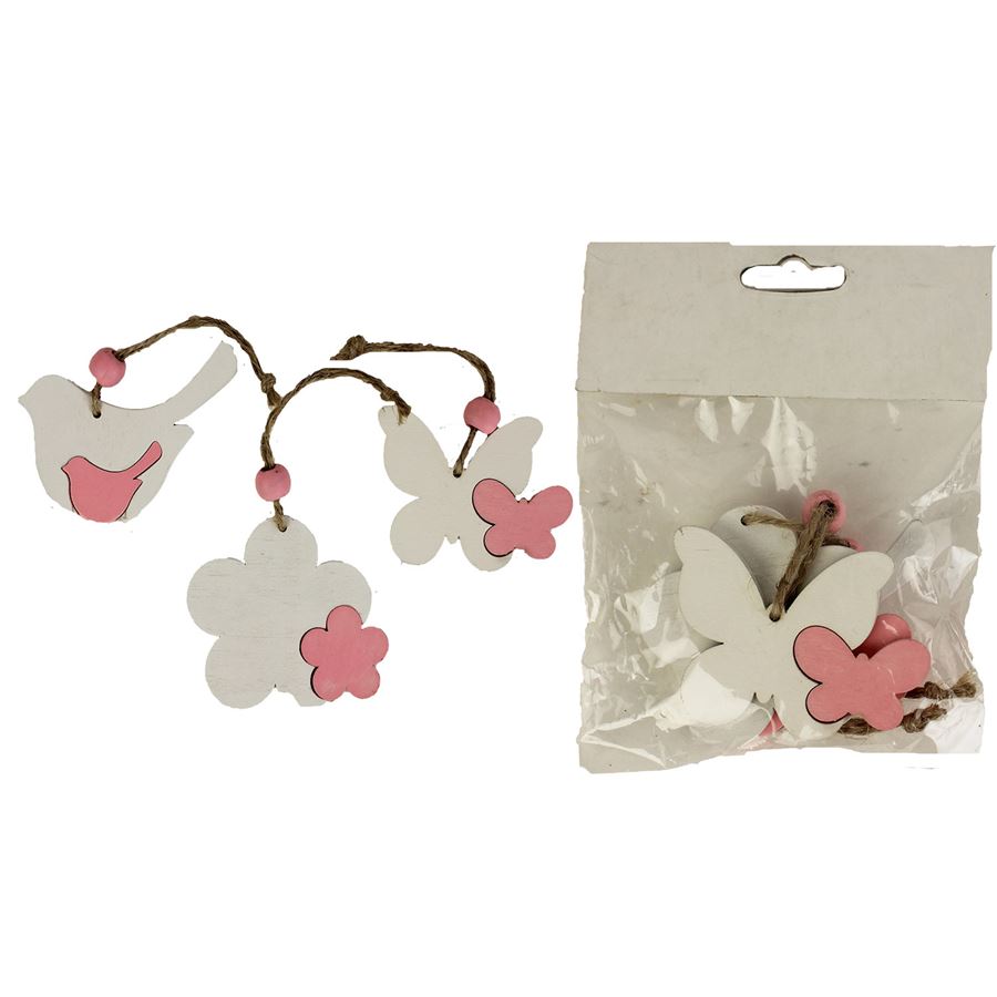 Drevené dekoracie 3 ks D1550-05