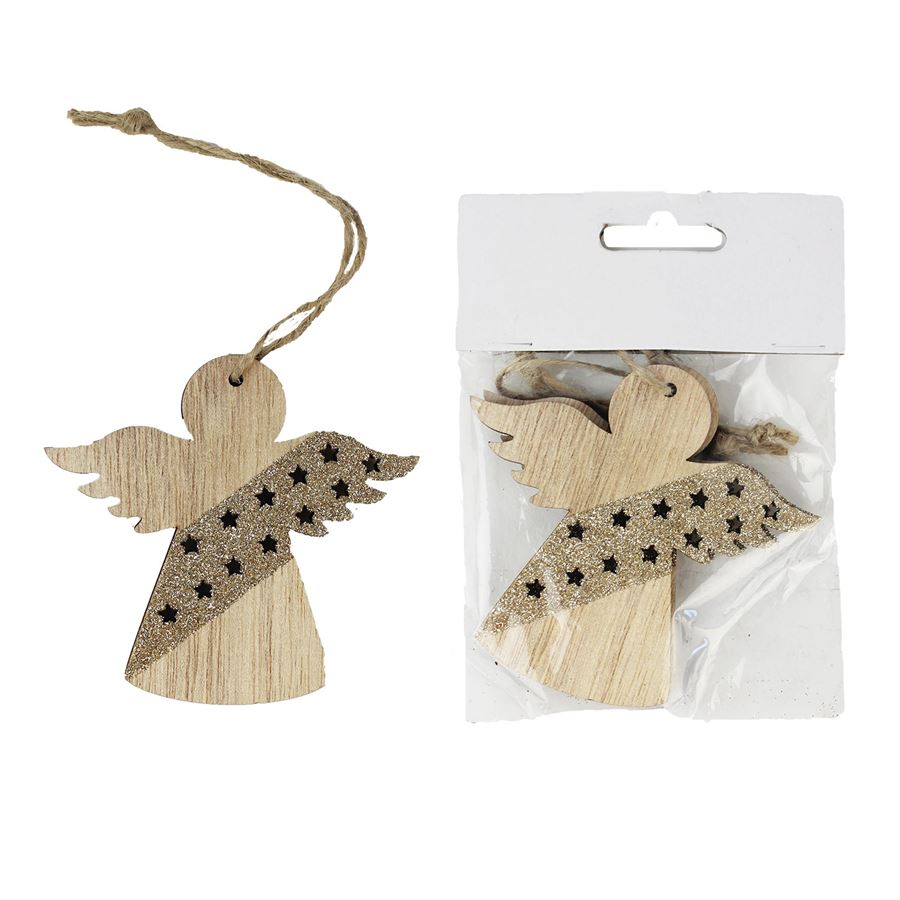 Drevený anjel 2 ks D1793