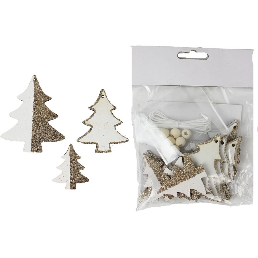 Strom bielo-champagne 12 ks D1812