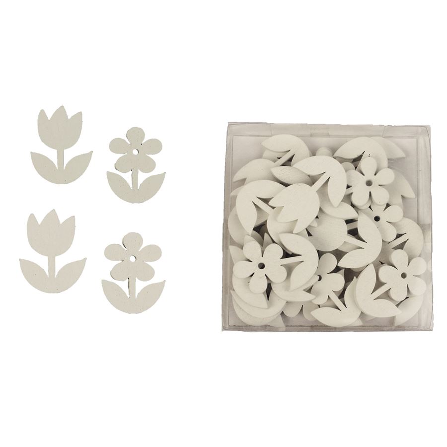 Kytky dekoračné 24 ks D1950