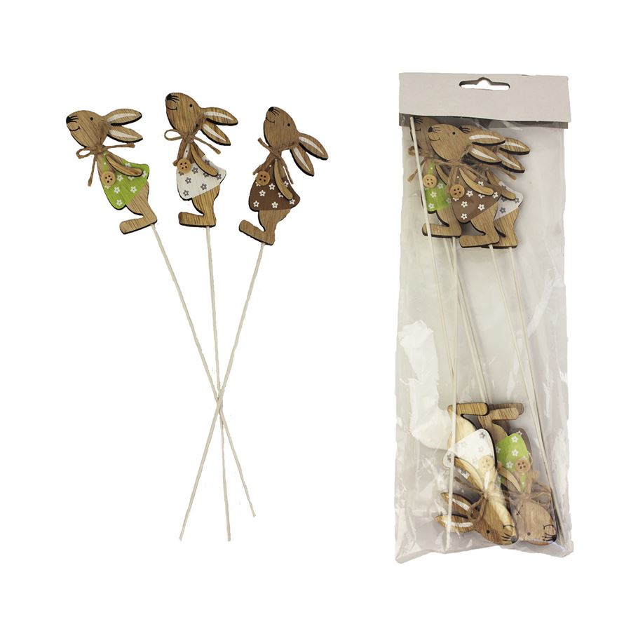 Zajac zapichovačka 6 ks D2017