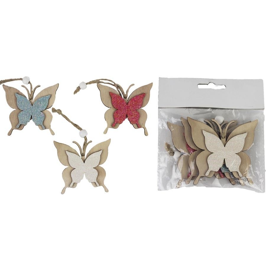 Motýľ na zavesenie 3ks D3047