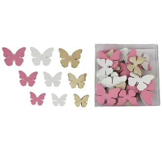 Dekorácie motýľ 24 ks D3086