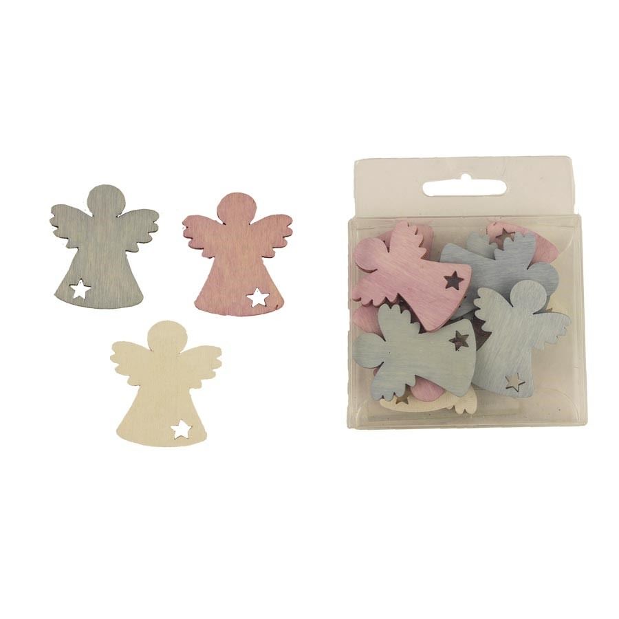 Anjel dekoračný, 12ks D3222