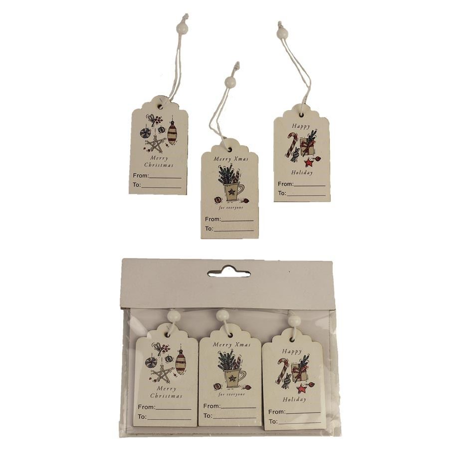 Menovka na darček, 3ks D3266