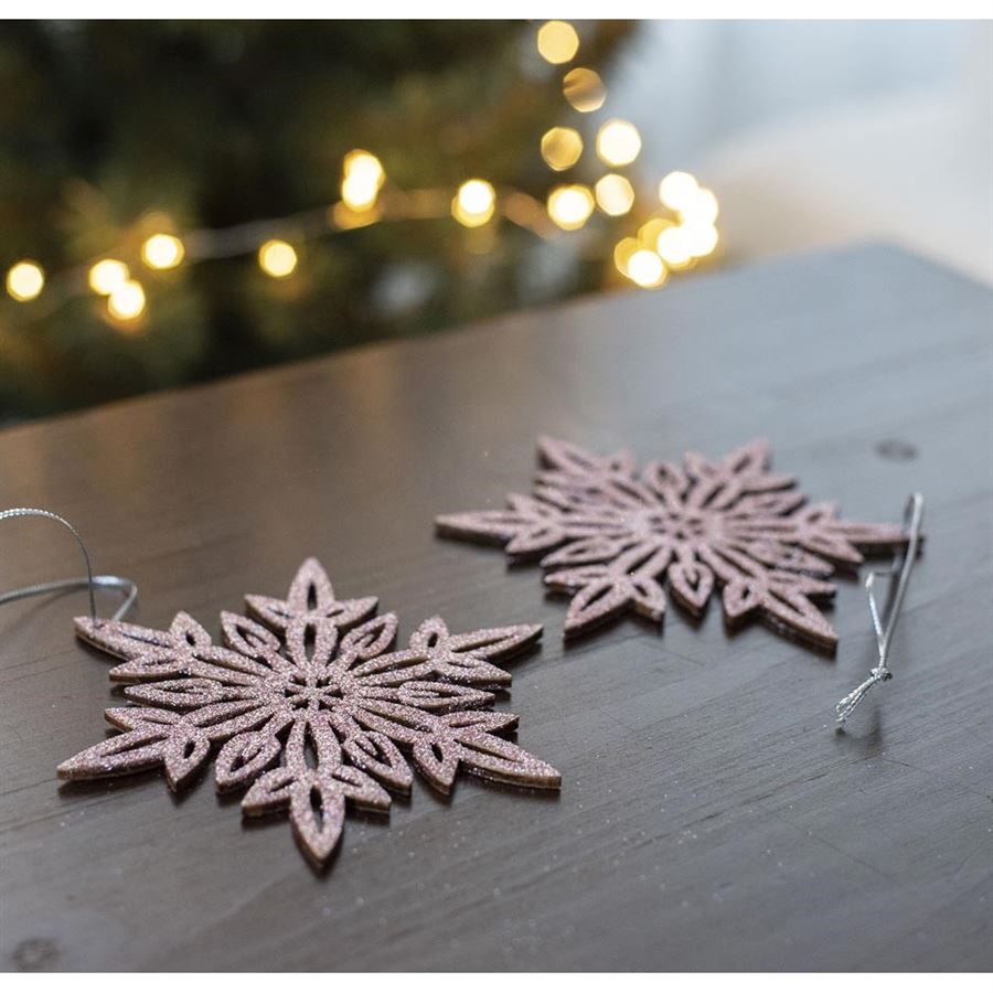 Vločka na zavesenie, 2ks D3341-05