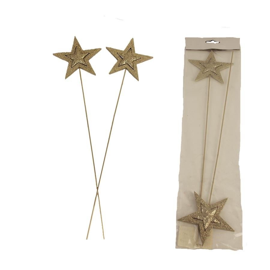 Hviezda zápich, 2ks D3348-29