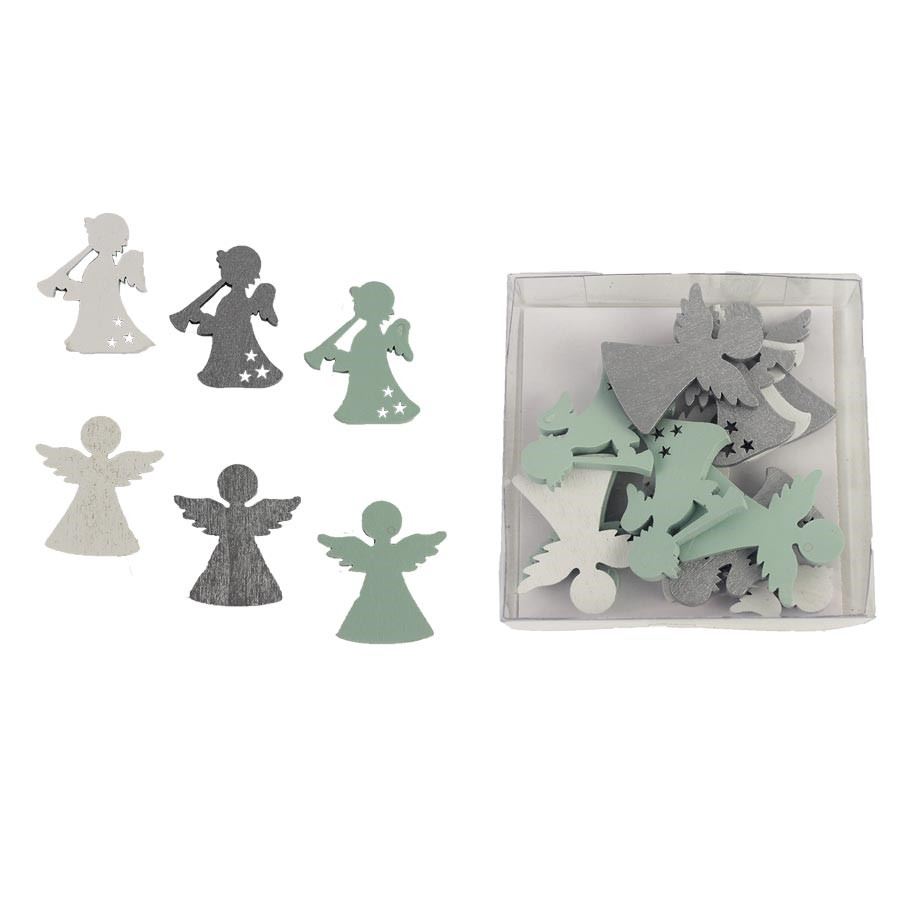 Dekoračný anjel, 12ks D3481