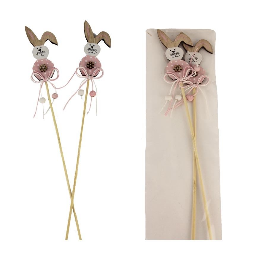 Zápich zajac, 2ks D3678